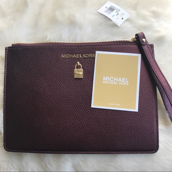 michael kors adele clutch
